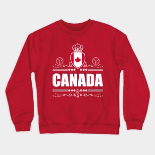 CANADA SOCCER GIFTS | WHITE LINEART Crewneck Sweatshirt